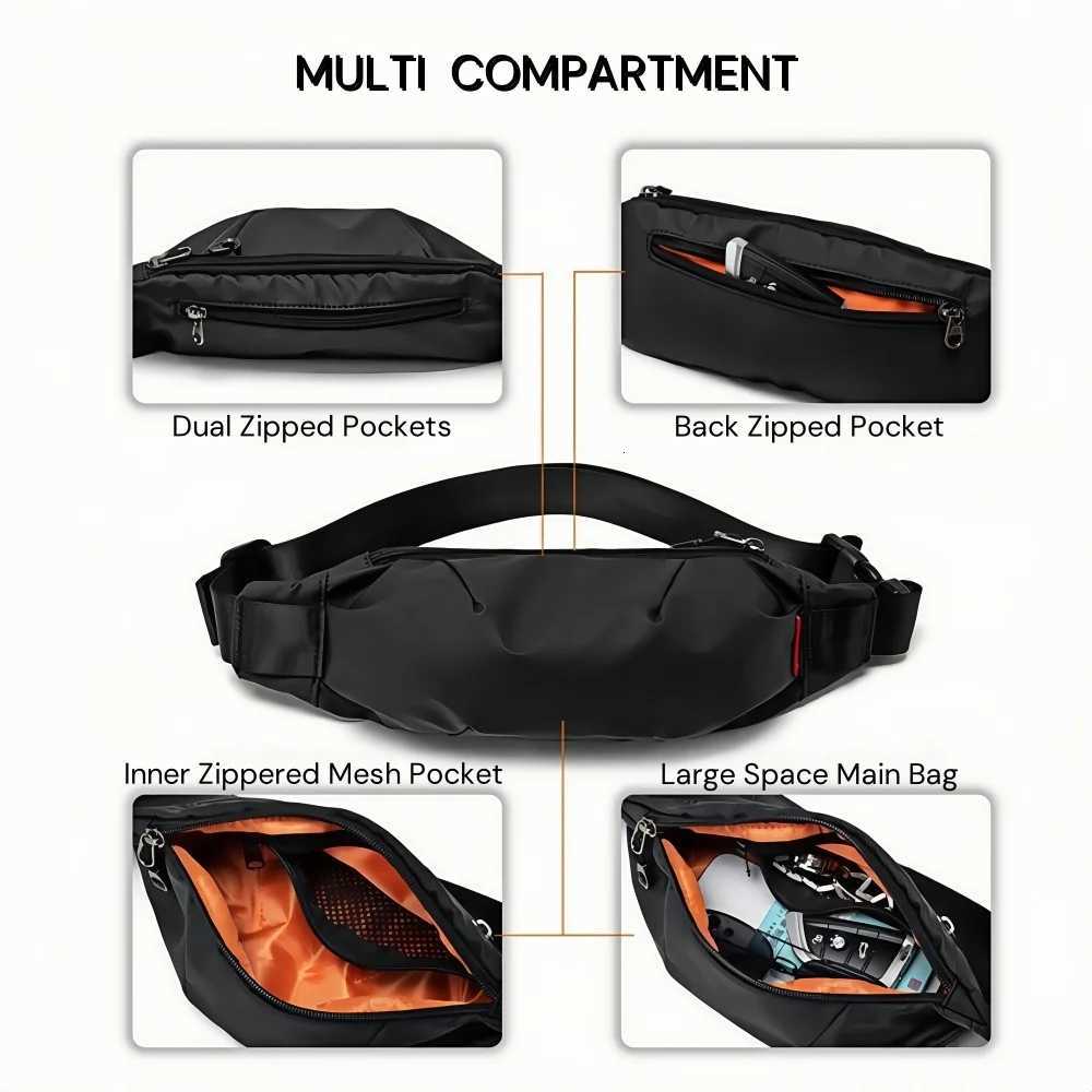 Fashion mens shoder cross Bag Sling Ch Crossbody Bag Sahel M Fanny Waist Pack Banana Man Belt Pouch Mini Breasts Side Bag Y251121