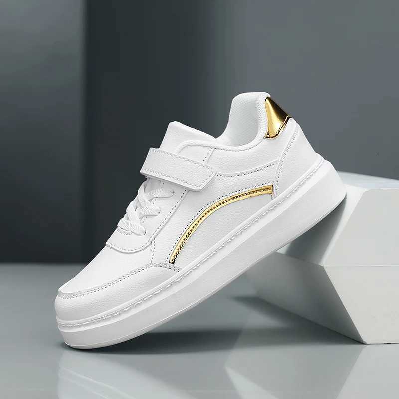 White Children Sneaker Boys Shoes PU Leather Casual Sports Kids School Skate Shoes Luxury Autumn Tennis Sneaker for BoyW251121