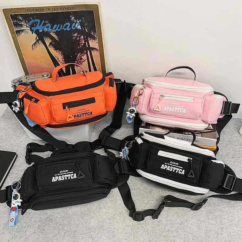 Fashion Orange Black Mtipurpose Motorcycle Sport Ch Bag Outdoor Tactical Waterproof Crossbody Bag Fanny Pack Y251121