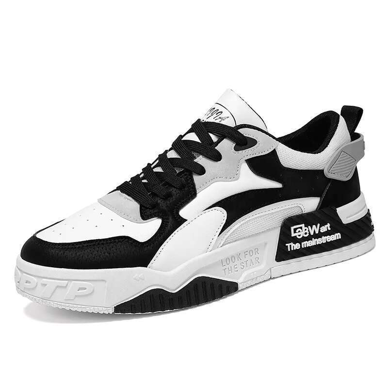 designer sneakers New Autumn Men's Comfortable Platform 2023 Trend Lace-up Vulcanized Shoes White Casual Sneakers atillas