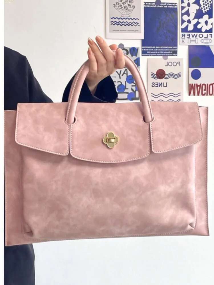 Designer Bag 445 Ins Pink Leather Laptop Sleeve Handbag Case For Book Pro Air 13 13.3 14 15 15.6 Inch Waterproof Computer Bag Notebook Cover
