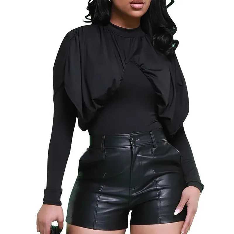 Womens shorts autumn new PU leather pants womens fashionable tight buttocks pants M250421