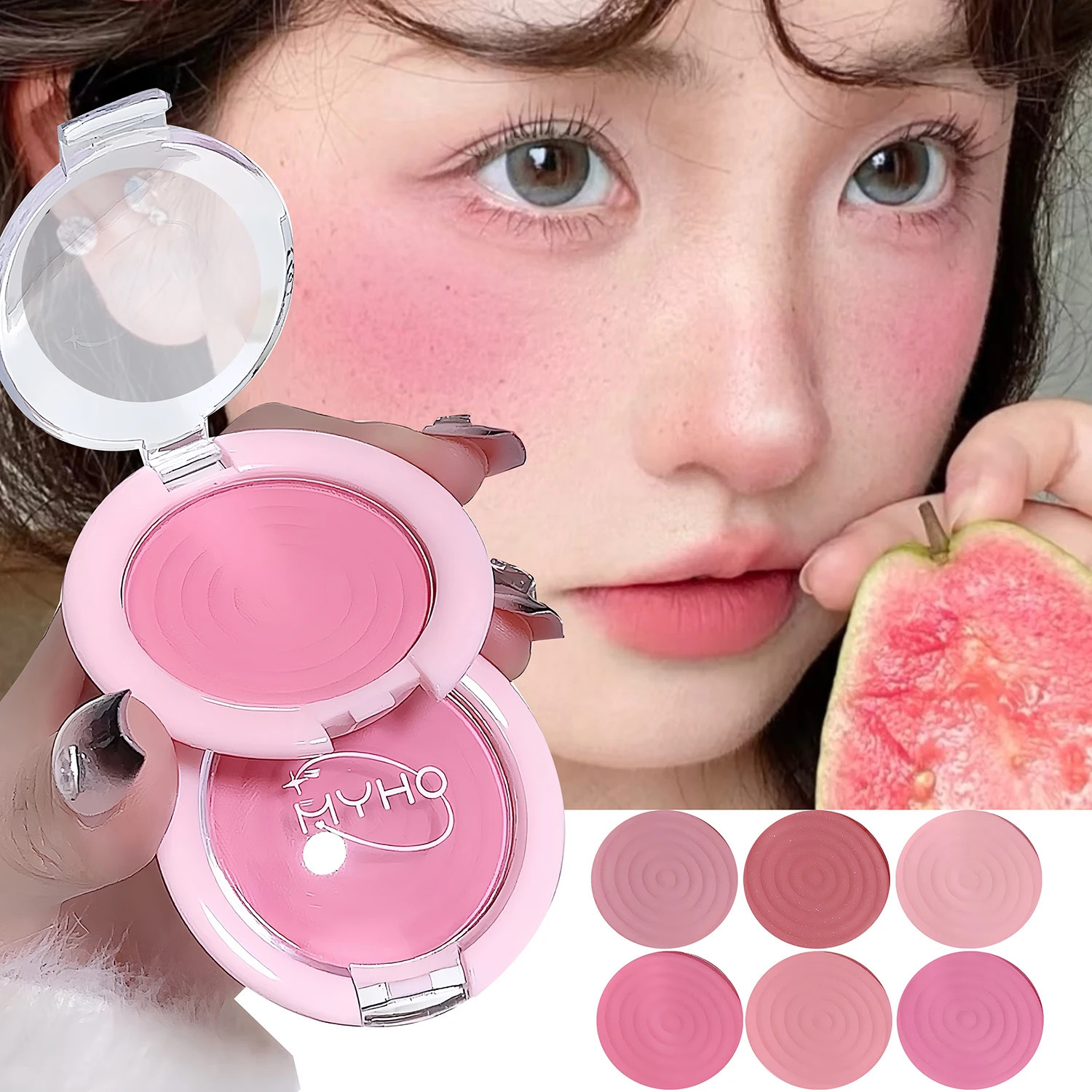 Vortex Powder Blusher Palette Monochrome Low Saturation Expansion Contraction Color Natural Matte Rouge Contour Makeup Brighten 251113