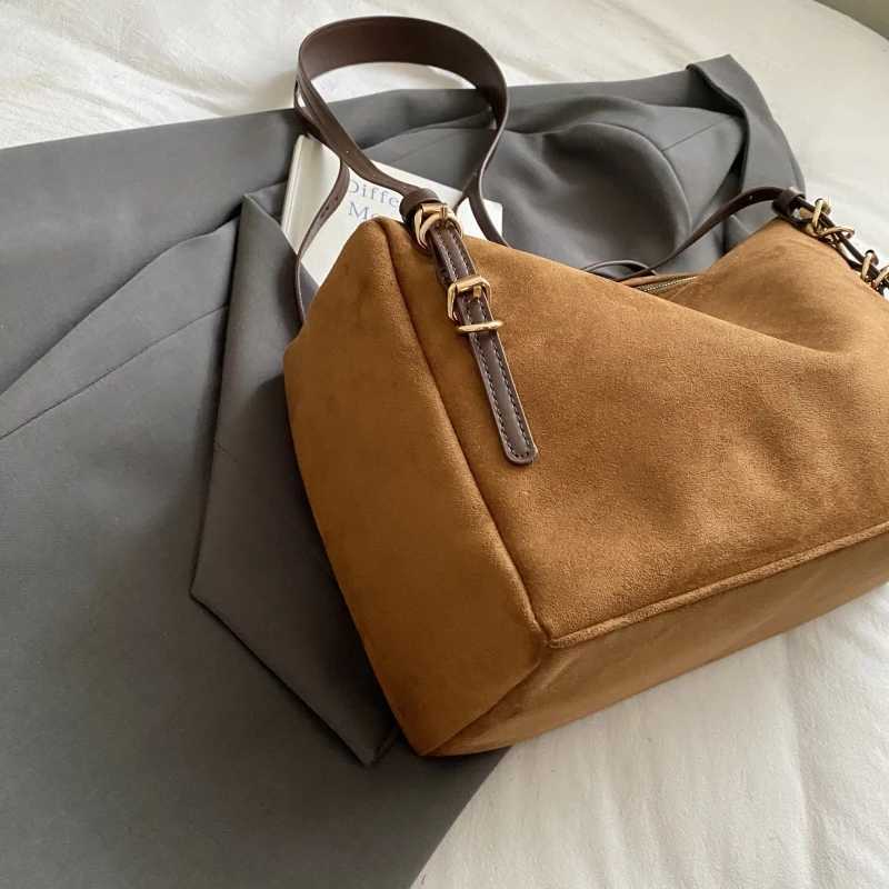 MOODS Shoder For Wen PU Suede Pure Color Large Capacity Shopping Bost Bag 2025 Winter New Fi Handbags Y251121