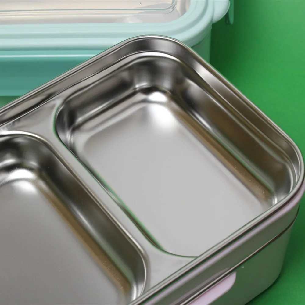 2L Cartoon Lunch Box Stainless Steel Leak-Proof Food Thermal Bento Box Double Layer Insulated Food Container Outdoor PicnicM251121