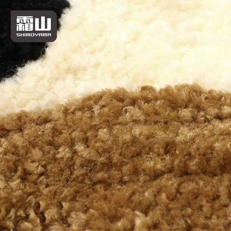 SHIMOYAMA Seat Cover Fluffy Square seat Cushion Cute Cat Design Soft Wool Seat Cushion for Chairs Stools Chair Pad Round C251121