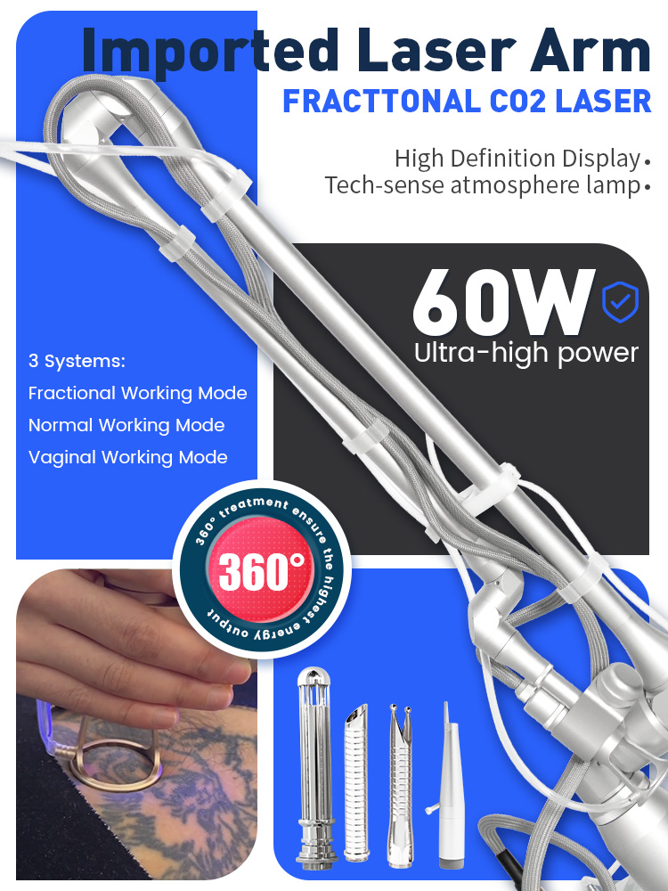 Painless Co2 Fractional Laser Scar Removal Skin Rejuvenation Wrinkle Remover And Pigment Remove Professional Equipment