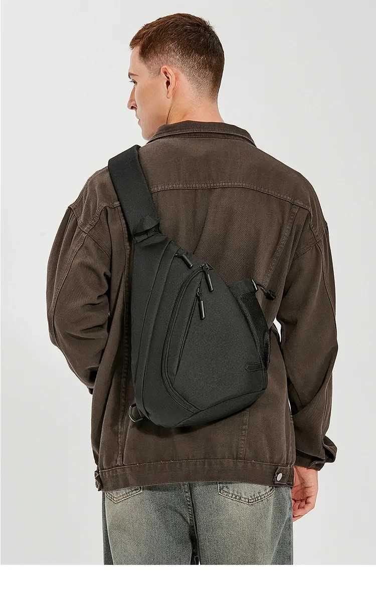 Fashion New Mens Waterproof Ch Bag Young Peoples Crossbody Bag Large Capacity Mtifunctial Sports and Leisure Travel Bag Y251121