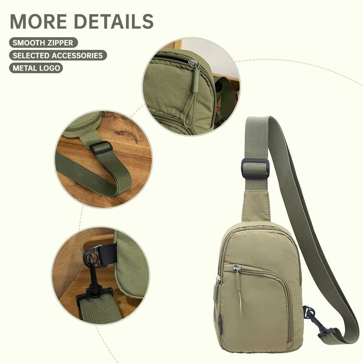 Breast Bag Womens New Waterproof Large Capacity Backpack Multi-Functional Casual Oxford Cloth Crossbody BagT251121