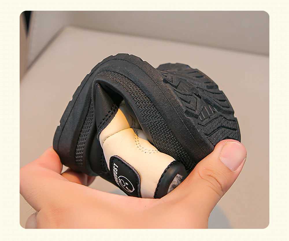 NO GLUE Winter Plush Snow Boots For Children Thick Warm Boys Girls Cotton Shoes Waterproof Kids Winter Boots Velvet ShoeW251121