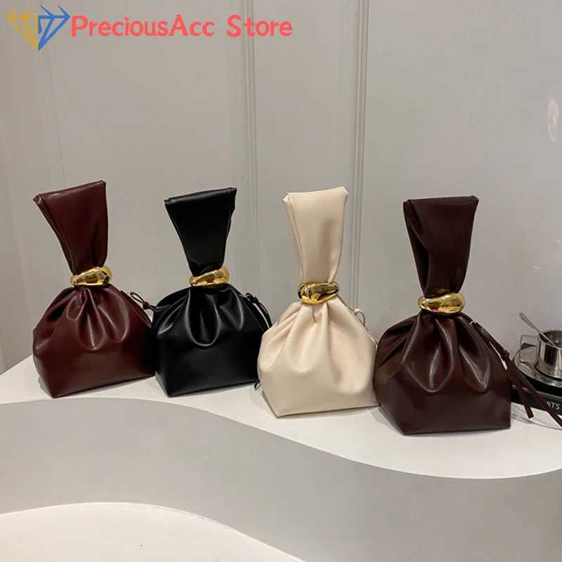 Mini PU Leahter Underarm Pleated Cloud Bag For Wen 2025 Fi Designer Fem Bucket Shoder Bag Handbags And Purses Y251121