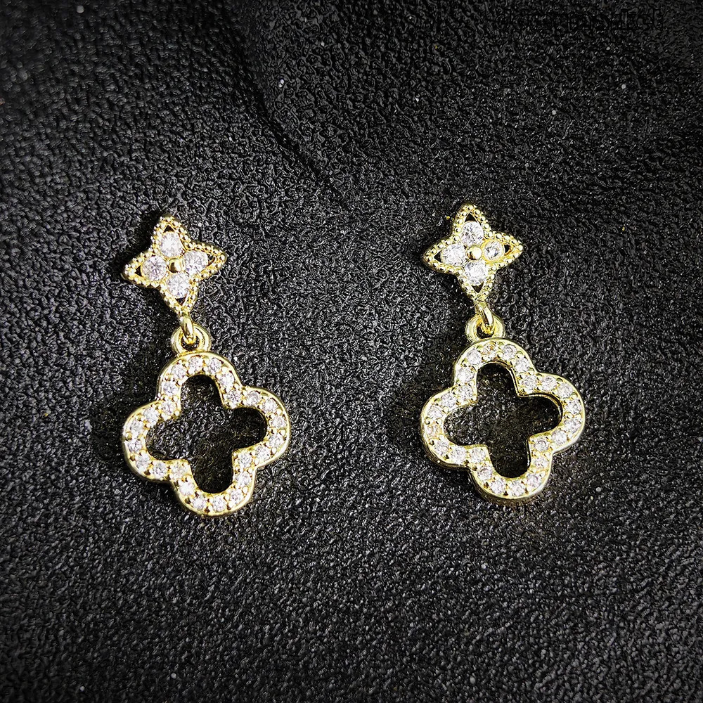 ddmymarket shein Simple Micro Pave Zircon Elegant Star Palace flash sale Style Earrings e8097