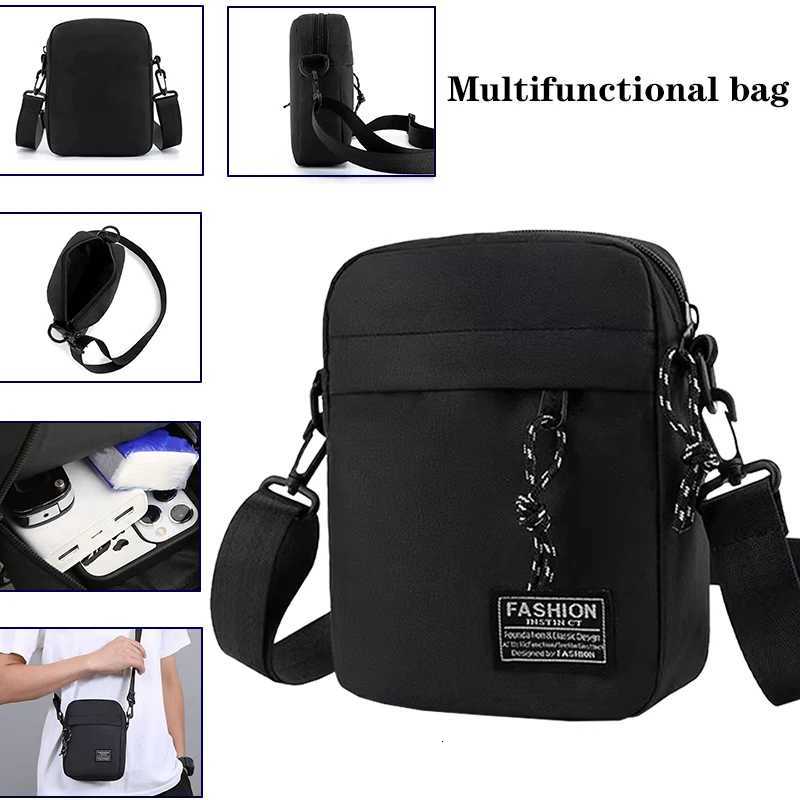 Mens Bag Available in Single Shoulder or Cross-Body Design Suitable for Daily Use during School Made of Nylon MaterialT251121