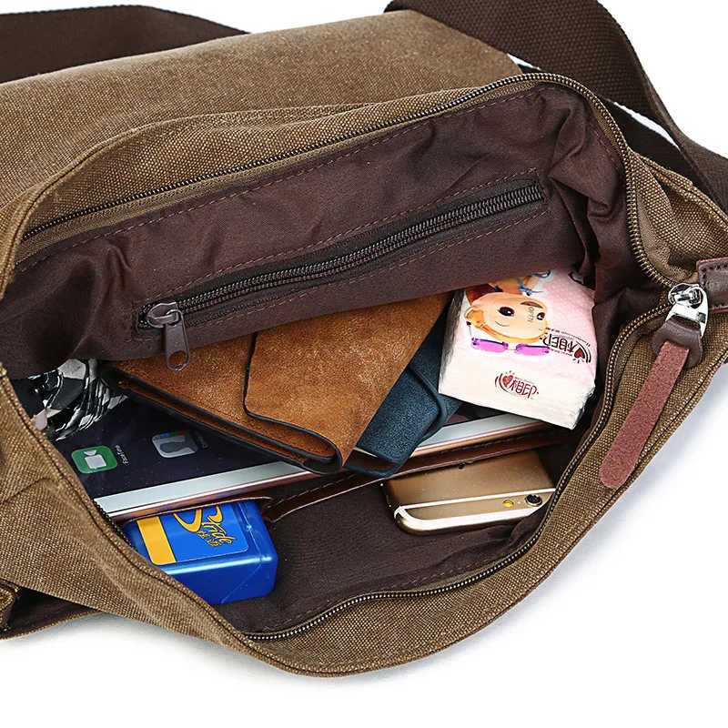 Fashion Mens Vintage Canvas Bag Men Casual Crossbody bags For Men Messenger bag Man Travel Shoder Bags bolsas Mascina High Quality Y251121