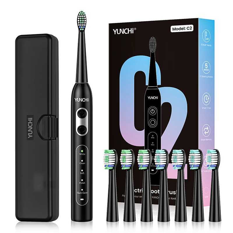 Yunchi Sonic Electric Toothbrush C2 Rechargeable Long Battery Life 2Min Timer Adult Automatic Tooth Brush IPX8 Waterproof C251121