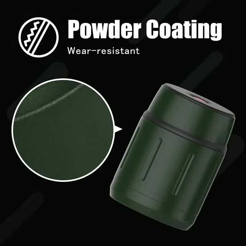 Food Stewing Cup 316 Stainless Steel Insulated Bucket Vacuum Lunch Box Breakfast Cup Folding Spoon Portable Office Stewing PotM251121