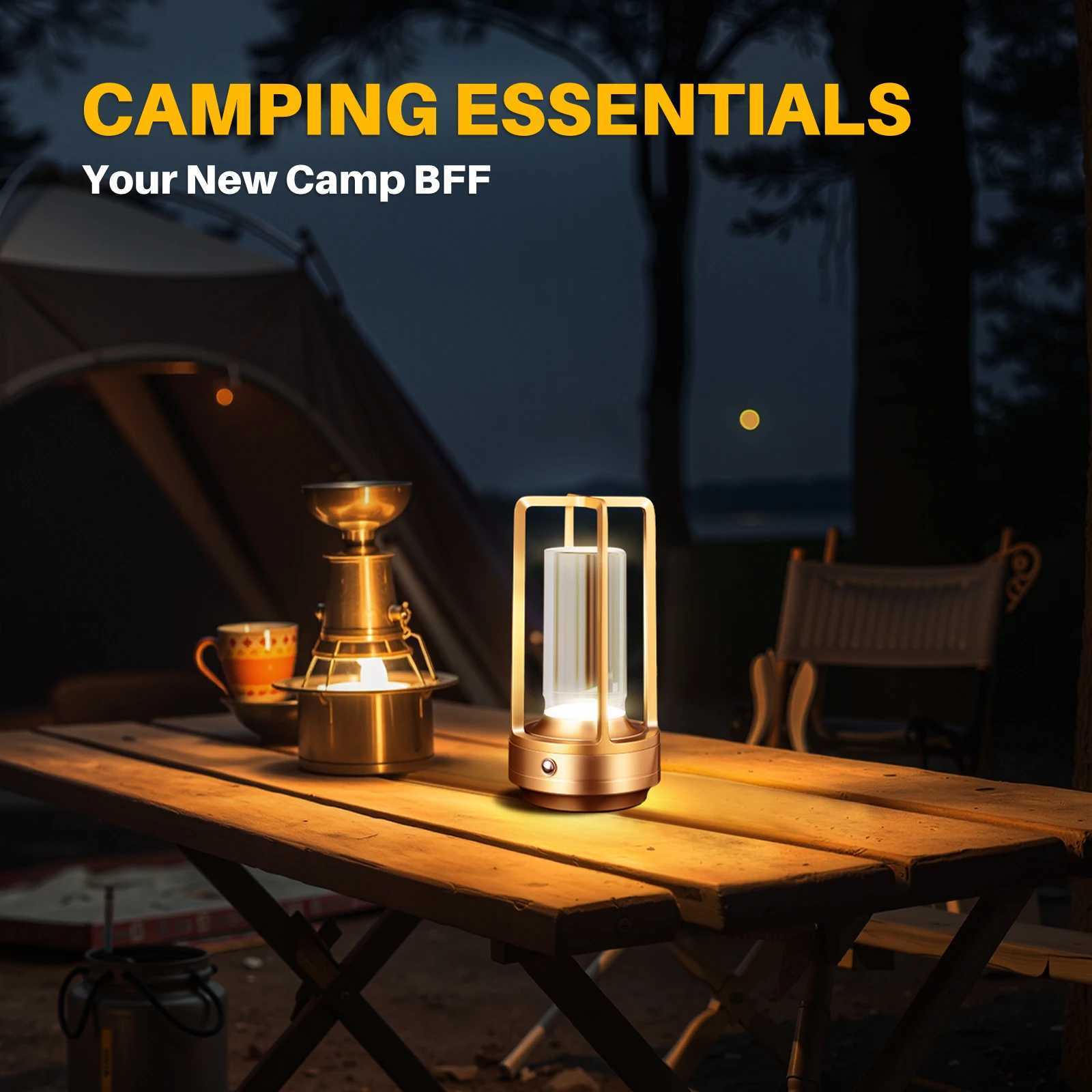 GGbingo Cordless Led Table Lamp Desk Lamps Outdoor Camping Atmosphere Light Restaurant Creative Beside Night Lights C251121