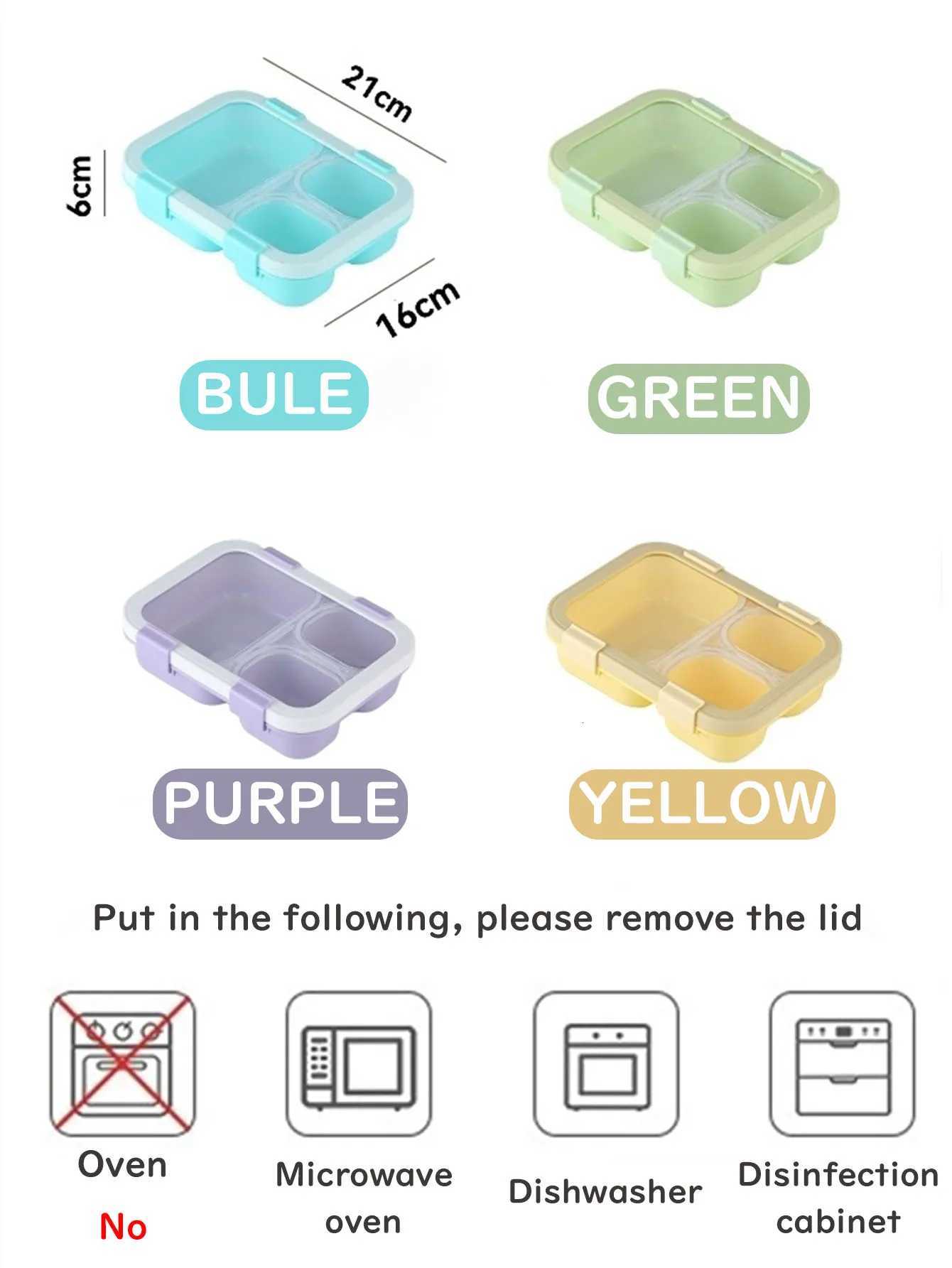 A high-appeal bento box snack lunch box made of food-grade pp material suitable for festival gifts and outdoor picnicsM251121