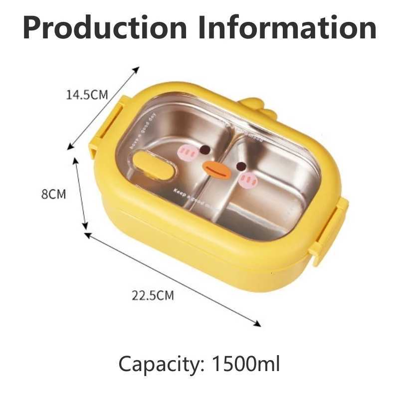 Portable 304 Stainless Steel Lunch Box For Kids Students Picnic Sealed Food Container Heatable Lunch box Kitchen OrganizerM251121