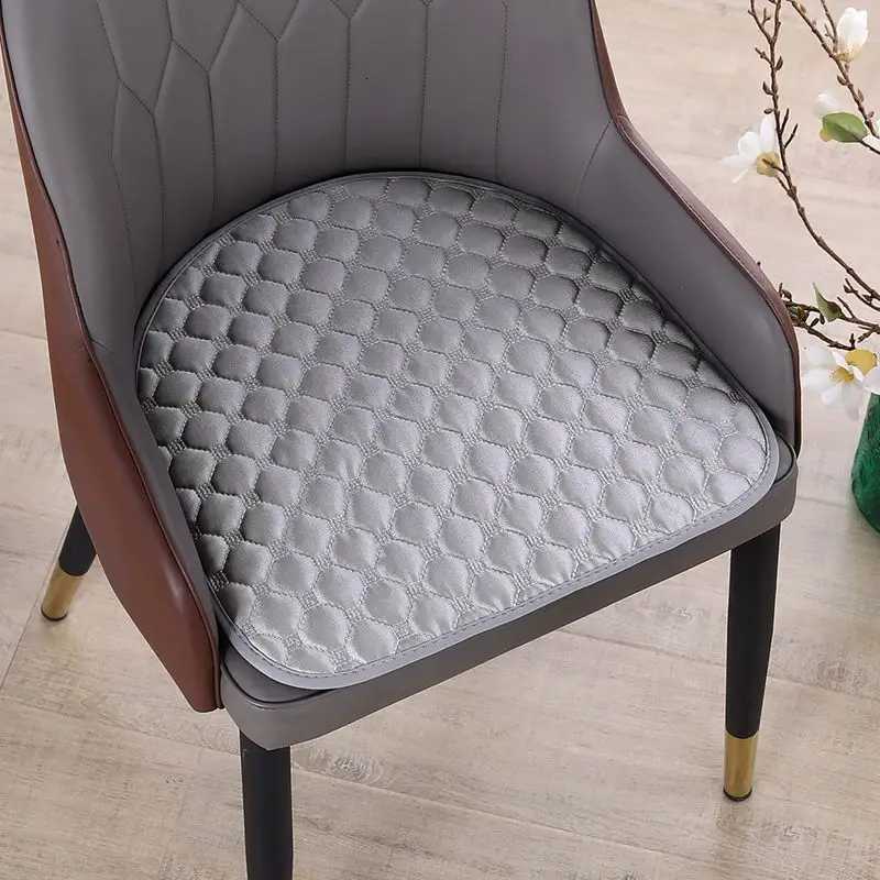 Ins Style Solid Color Horseshoe Shaped Home Seat Pad Simple Semi-circular Chair Anti-slip Mats Four Seasons Dining Chair Cushion C251121