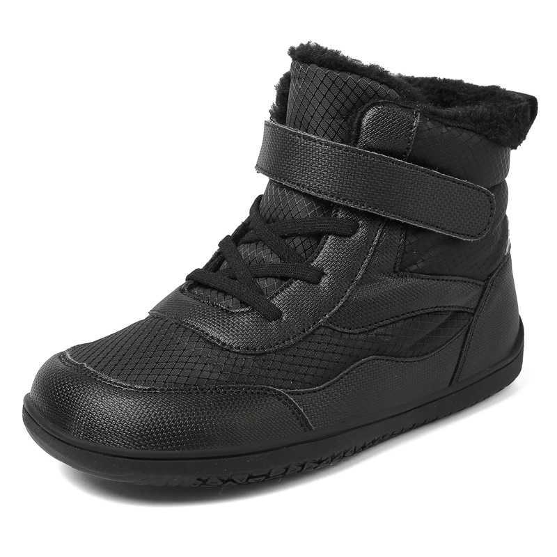 Kids Wide Toe Barefoot Snow Boots Boys/Girls Winter Minimalist Sneakers Girls Boys Warm Boot Toddler Little Big KidsW251121