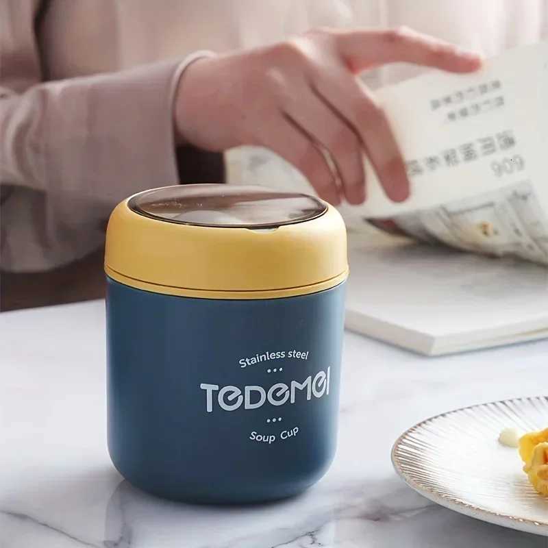 2 Tiers Thermos Lunch Box Insulated Soup Cup Thermal Containers Lunch Box Stainless Steel Bento Box Thermo Keep Warm for StudentM251121