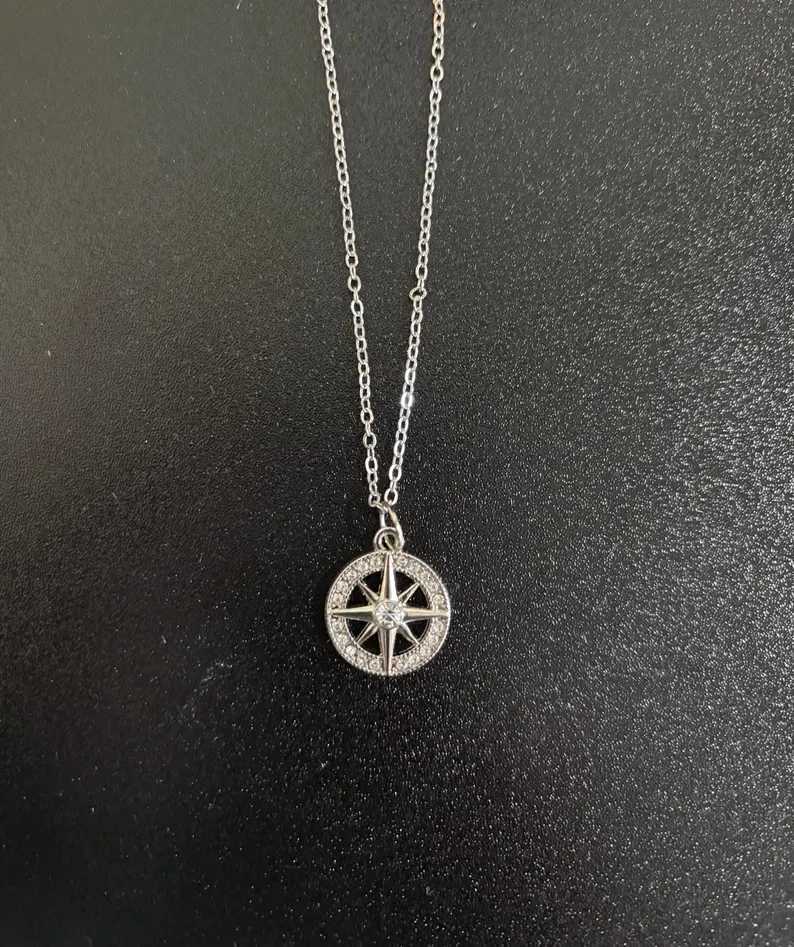 S-KZ Compass Star Necklace jewelry for homeless childrenXJ251121