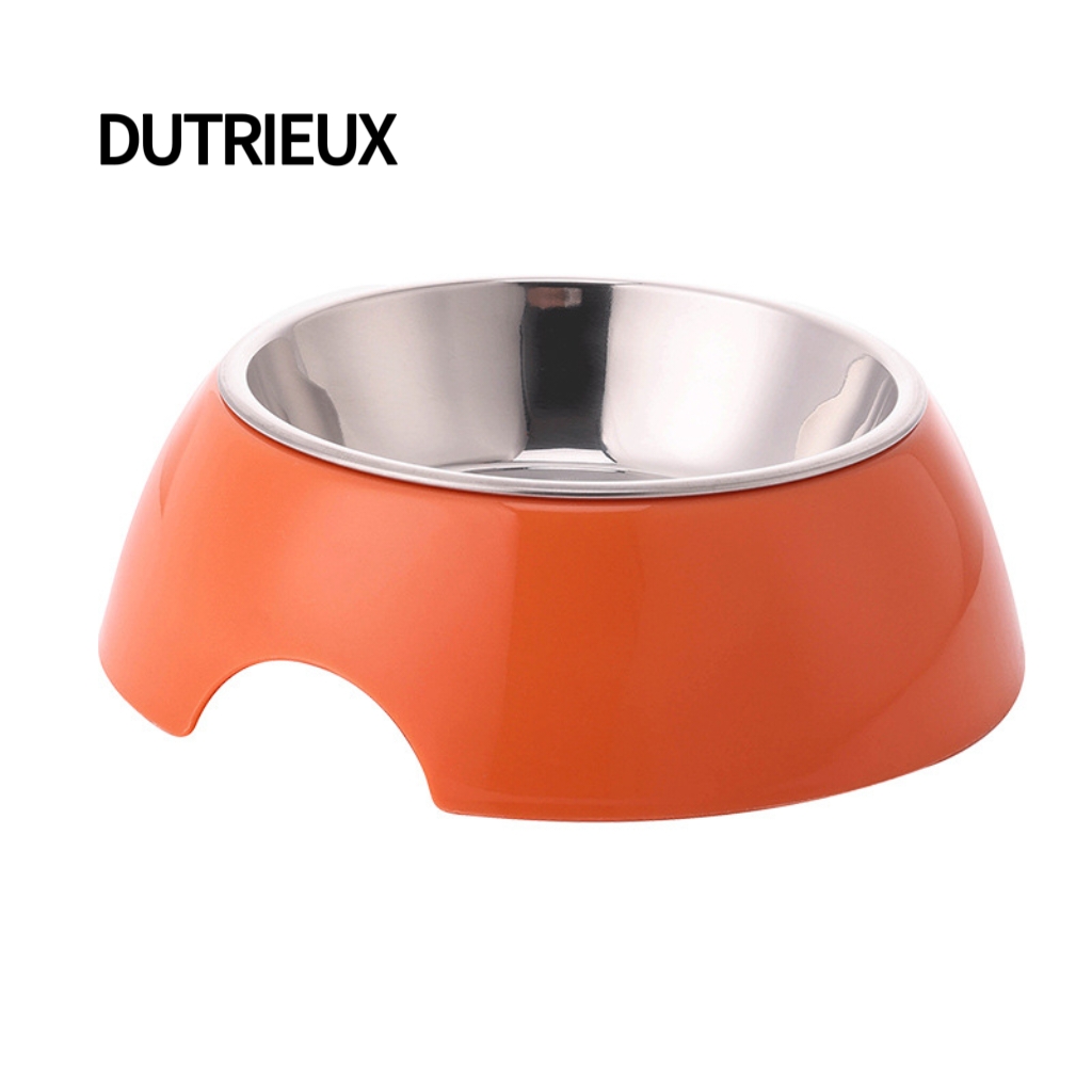 H1522 Wholesale Candy Color Plastic Pet Bowl, Durable Non-Slip Dog Cat Feeding Dish, Multi-Color Available