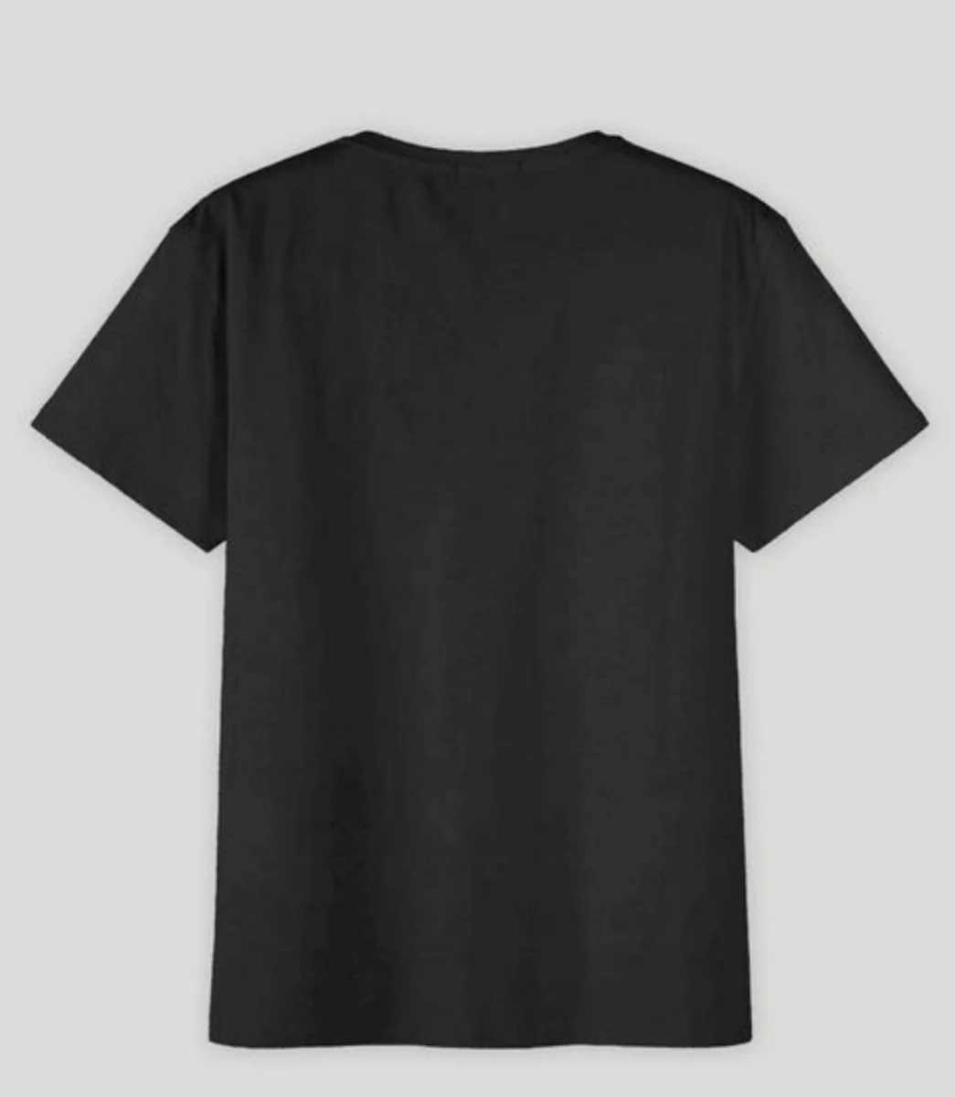 Upside Down World Printed American Short Sleeve T-Shirt Couples Half Sleeve Tops Mens and Womens Streetwear X250607