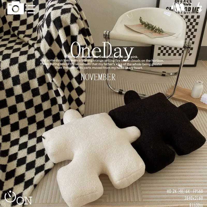 Back Creative Sofa Cushions Cream Style Simple Pure Color Light Luxury Nordic Home Cushions Comfortable C251121