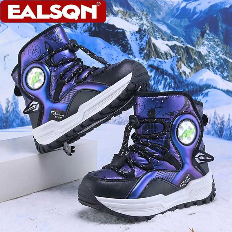 Winter Warm Childrens Sneakers Boys Girls Non-slip Plush Ankle Boots School Kids Comfortable Walking Cotton ShoesW251121