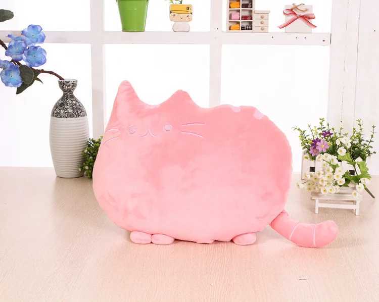 Creative Sofa Cushion Cat Cotton Biscuit Plush Animal Doll Kids Toys Cute Houseware Decoration Halloween Gifts C251121