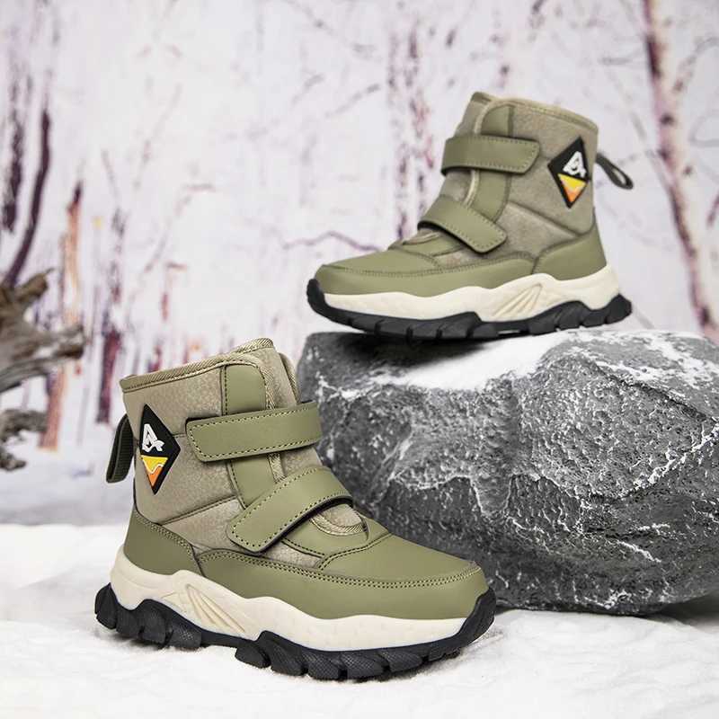 Children Snow Boots High Top Plush Warmth Comfort Winter Daily Wear Cotton Shoes Anti Slip Winter Sports Boots for KidsW251121