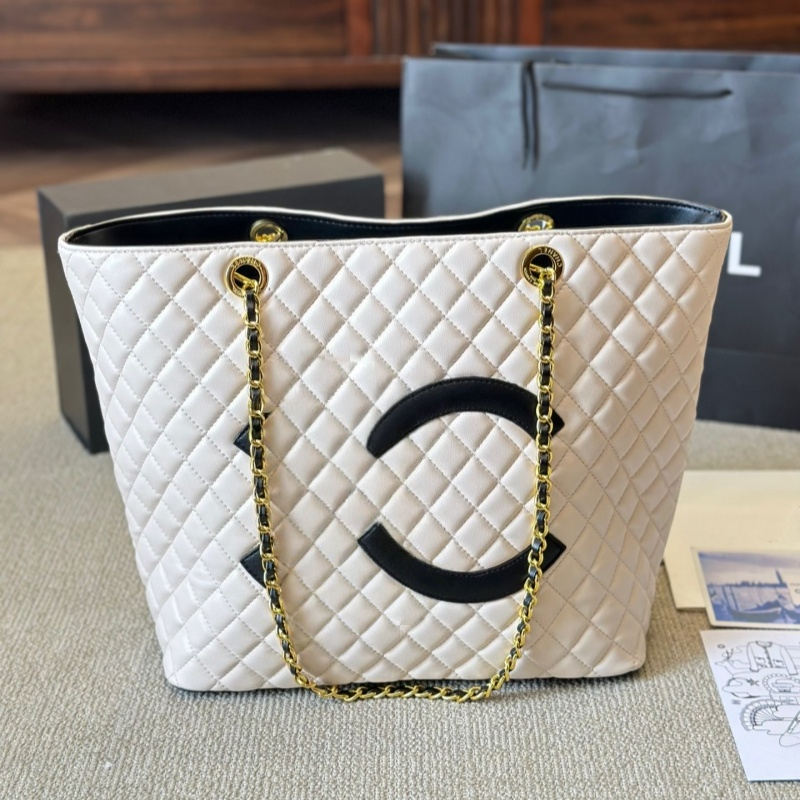 Maxi Lambskin Tote Designer Luxury Chain Shoulder Bags Women Top Quality Genuine Leather Shopping Bag