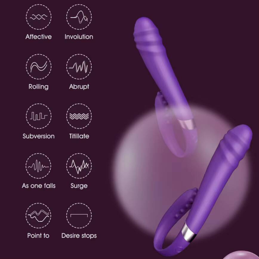 Dual Motor Silicone Rabbit Vibrator U-Shaped Female Sex Toy for Adults for Couples