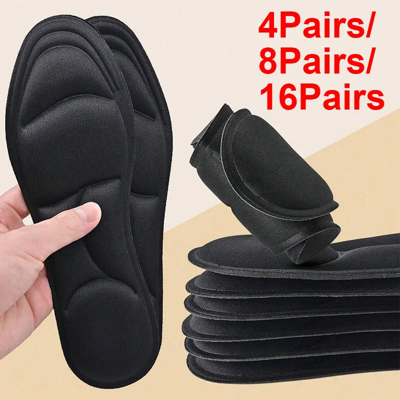 4Pairs8Pairs16Pairs Thick Memory Foam Arch Support Insoles For High Heels Sneakers Flats Improve Foot Comfort And Posture 251121