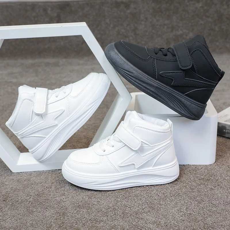 Childrens Sneakers Autumn Winter Boys Sport Girls Warm Cotton Lined Casual White Student Shoes Teen Running Flats J251121 XJ260303