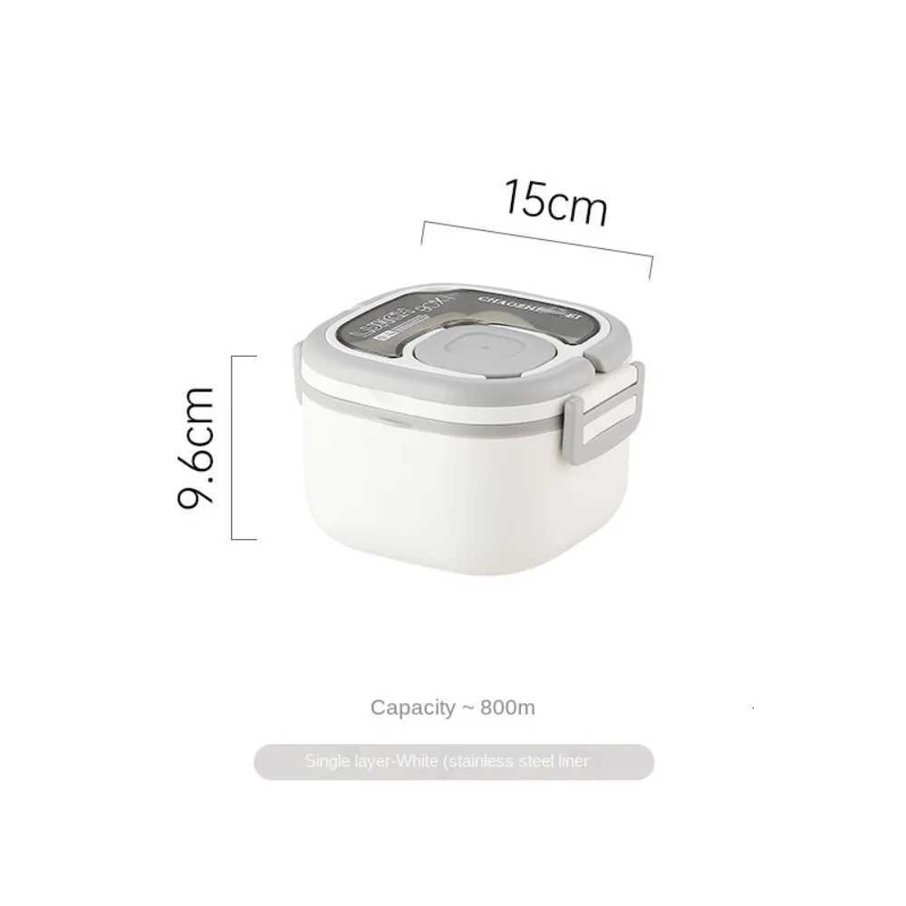 Blue/Green/Pink/White Insulated Lunch Box Plastic/Stainless Steel 151596 CM Bento Box Lunch Box with Cutlery Camp OutM251121