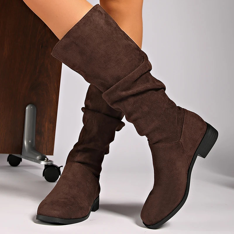 Boots Womens High For Winter Shoes Woman Heels Botas Mujer Knee Women y Long Footwear Snow 251121