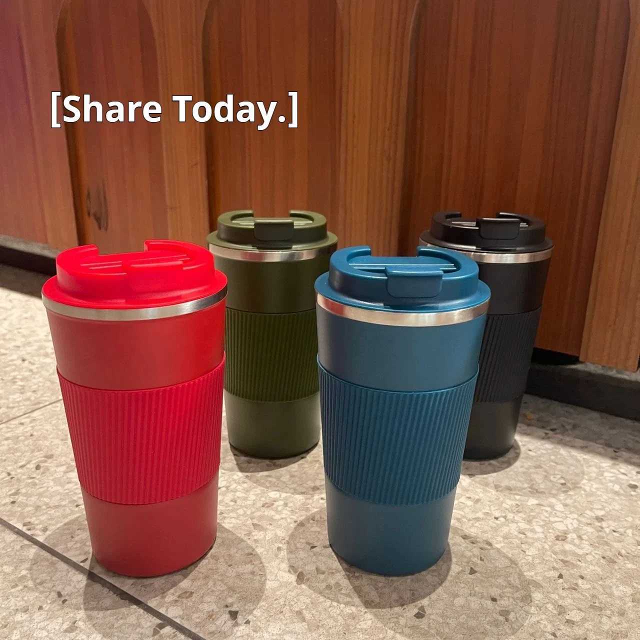 380ml/510ml Stainless Steel Coffee Thermal Mug Travel Car Insulated Cup Vacuum Flask Keep Cold and Heat Thermos Water Bottle L251121IJD8 W260226