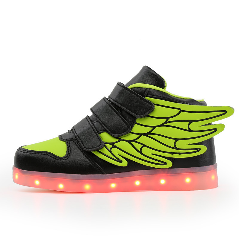 Autumn and winter luminous shoes, luminous shoes, sports shoes, fashionable trendy shoes, LED men's and women's shoes, casual children'
