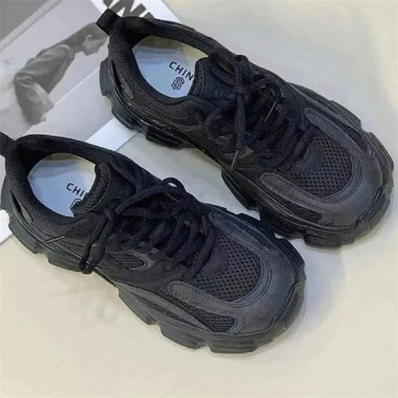 Womens Fleece Lined Dad Sneakers Thick Sole Casual Sports Shoes Autumn Winter Style Versatile Monster Canvas 251121