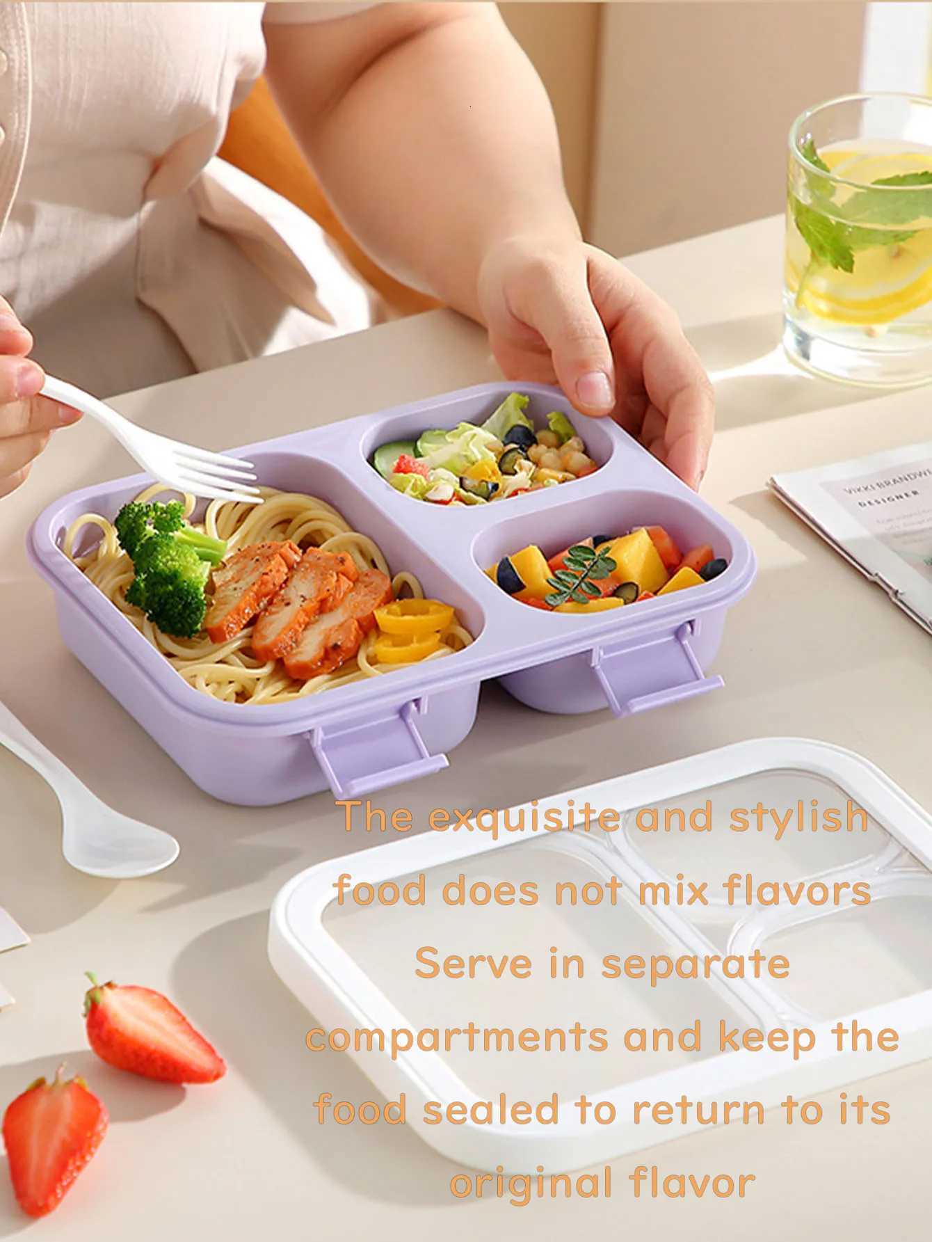 A high-appeal bento box snack lunch box made of food-grade pp material suitable for festival gifts and outdoor picnicsM251121