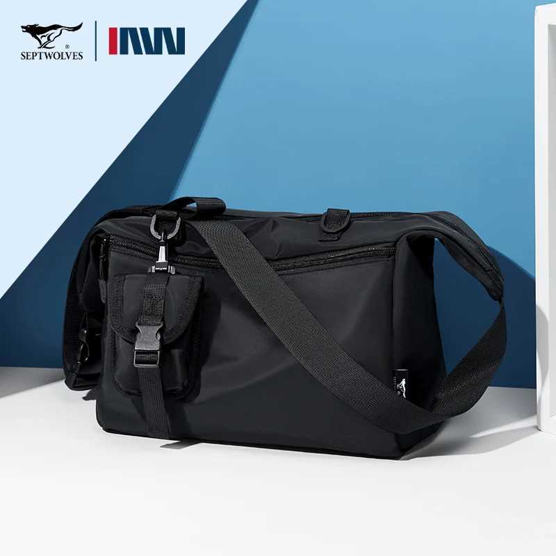 Fashion Septwoes Fi Waterproof Nyl Men Shoder Bag M Casual Large Crossbody Messenger Bag Cycling Traveling Side Package Y251121