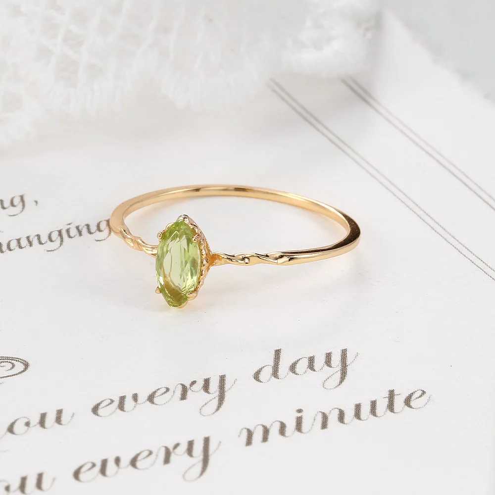 LAMOON August Birthstone Natrual Peridot Ring For Women Gemstone Ring 925 Sterling Silver Gold Plated Fine Jewelry AccessoriesT251121