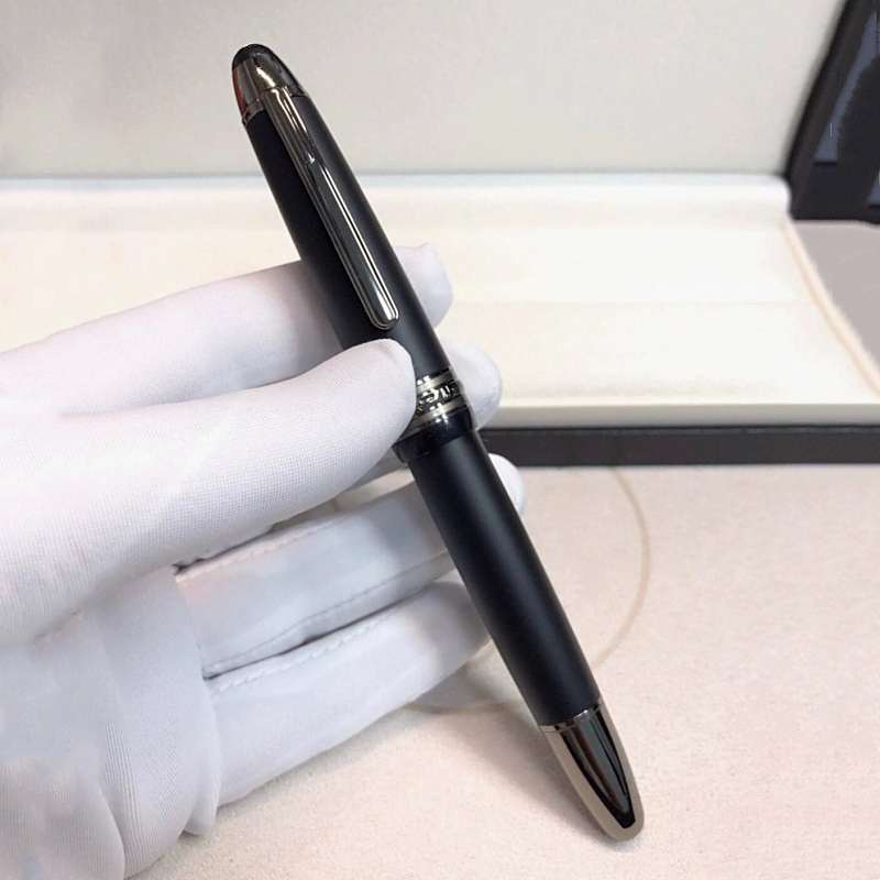 Black Resin Rollerball Pen Classics Monte Nib Office School Writing Ink Fountain Pens With Serial Number