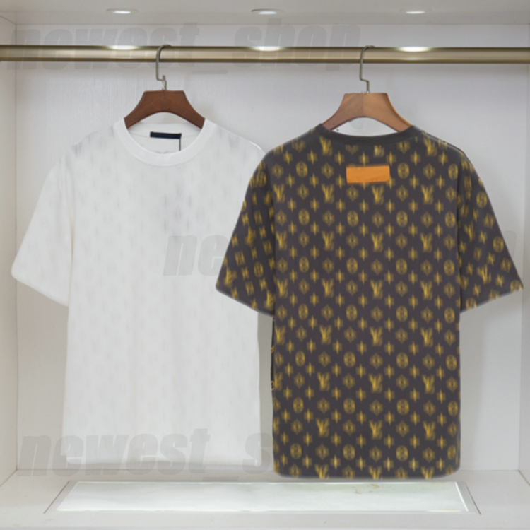 2025 Spring Summer for Mens T-shirt Tshirt Tee Tops Designer Luxury Paris Classic old flowers Pattern Letter print Black White T Shirt Geometry Short Sleeve Shirt