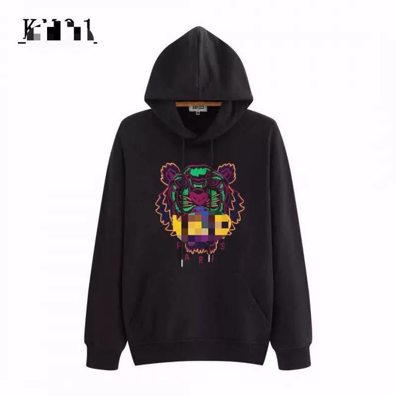 Designer Kenzohoodiely Kenzoisms Hoodie 2025 Autumn Winter Embroidered New Style Unisex Couple Tiger Head Print Casual Crew Neck Long Sleeve Hooded Sweatshirt