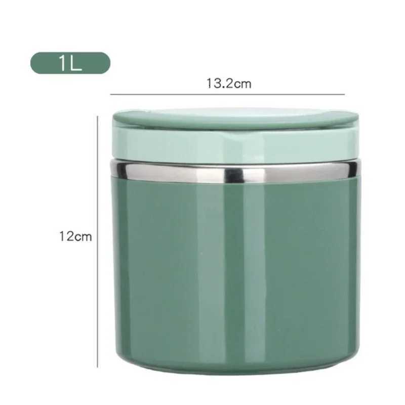 630/1000MLWith Handle Portable Soup Bowl Thermal Storage Container Sealed Bento Box Insulated Lunch Box Portable Lunch BoxM251121
