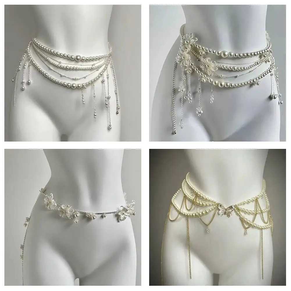 Fashion Vintage Belt Multi-layer Pearl Waist Chain For Women Luxury Jewelry Gift Y2k Cosplay Body Belt Party Accessories I6x1 Y250515